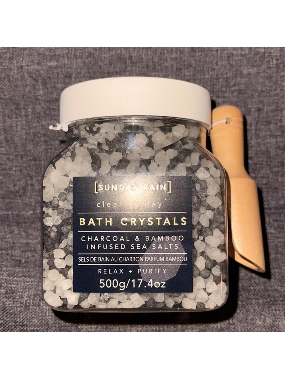 Sunday Rain charcoal bath crystals NWT